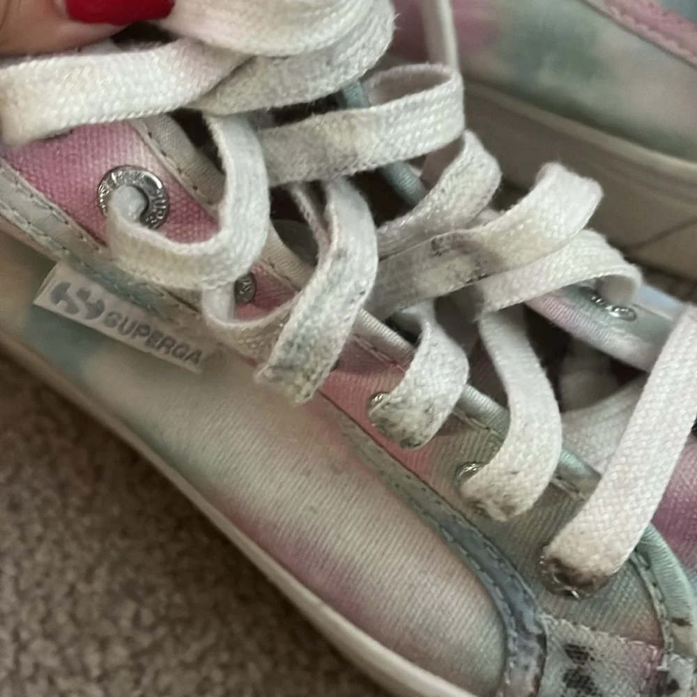 “SUPERGA- Tie Dye Platform Sneakers size 8.5”